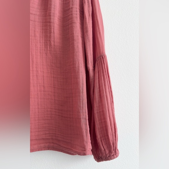 Madewell Shirred Neck Balloon Sleeves - Picture 6 of 10